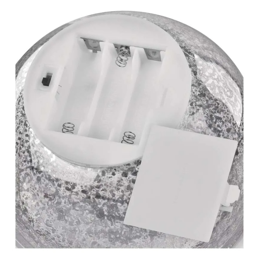 LED vianočná dekorácia 20×LED/3×AA guľa, priemer 15 cm