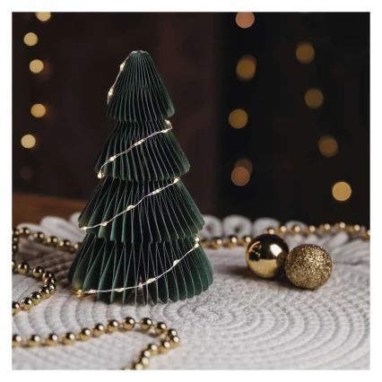 LED Vianočná dekorácia 35xLED/2xAA stromček