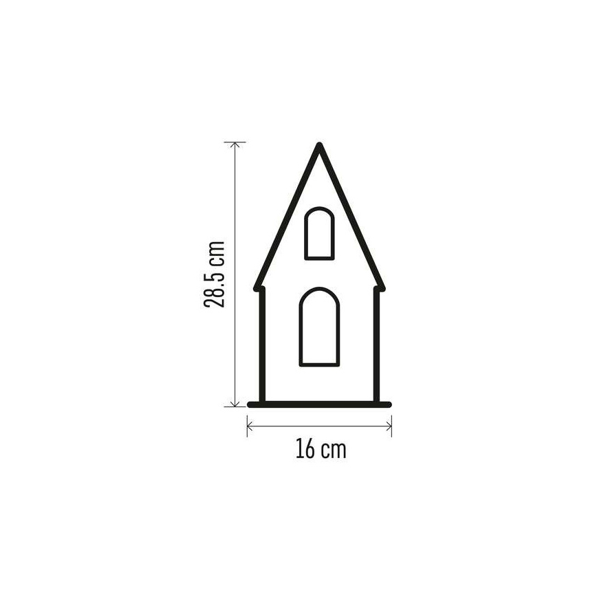 LED Vianočná dekorácia 3xLED/2xAA béžová