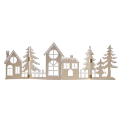 LED vianočná dekorácia 40xLED/2xAA teplá biela mesto