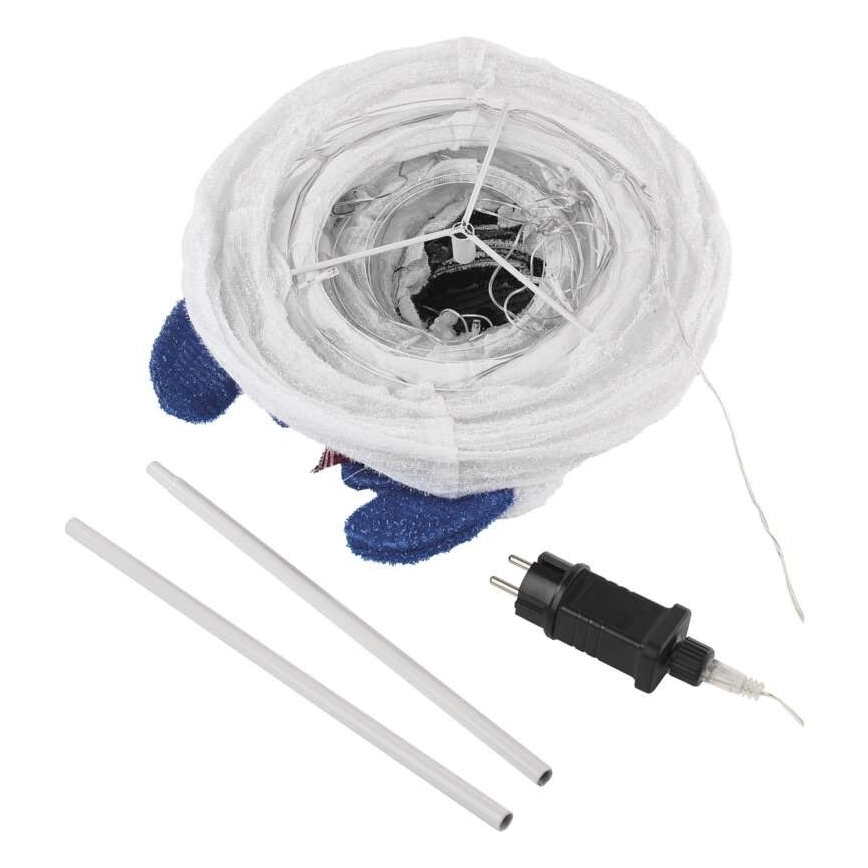 LED vianočná dekorácia 60×LED 60 cm IP44 studená biela
