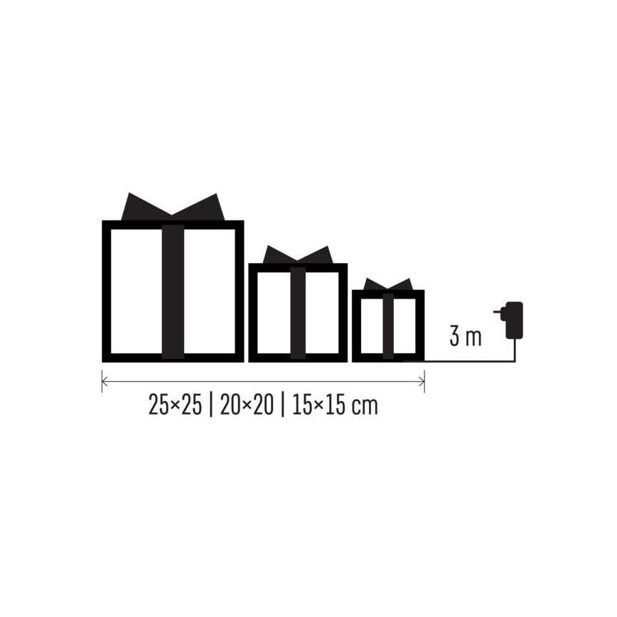 LED Vianočná dekorácia 72xLED/1,35W/230V strieborná