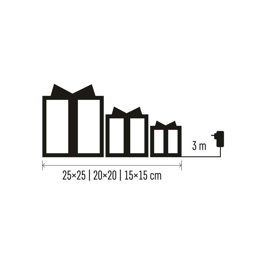 LED Vianočná dekorácia 72xLED/1,35W/230V zlatá