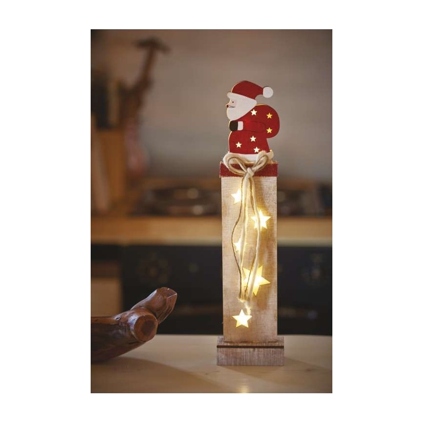 LED Vianočná dekorácia  7xLED/2xAA santa