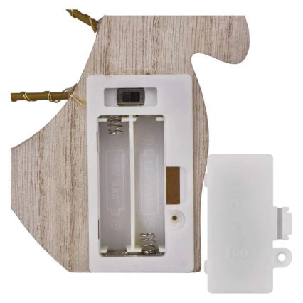 LED Vianočná dekorácia 8xLED/2xAAA anjel