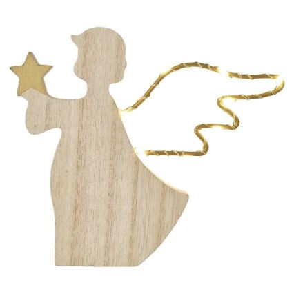 LED Vianočná dekorácia 8xLED/2xAAA anjel