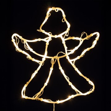 LED vianočná dekorácia do okna 35xLED/230V IP44 anjel teplá biela