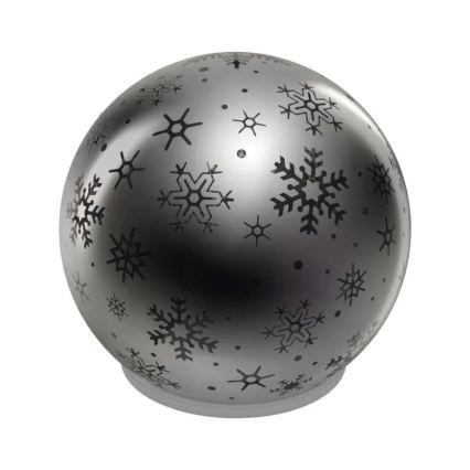 LED vianočná dekorácia LED/0,3W/3xAA, guľa, priemer 12 cm