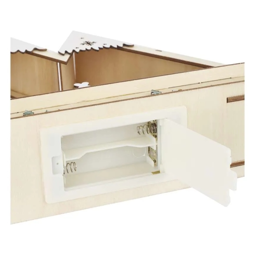 LED Vianočná dekorácia LED/0,6W/2xAA vianočná krajinka