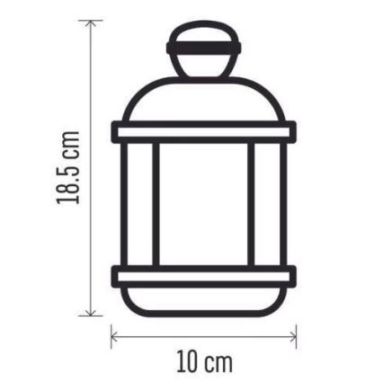 LED Vianočná dekorácia LED/1xCR2032 teplá biela