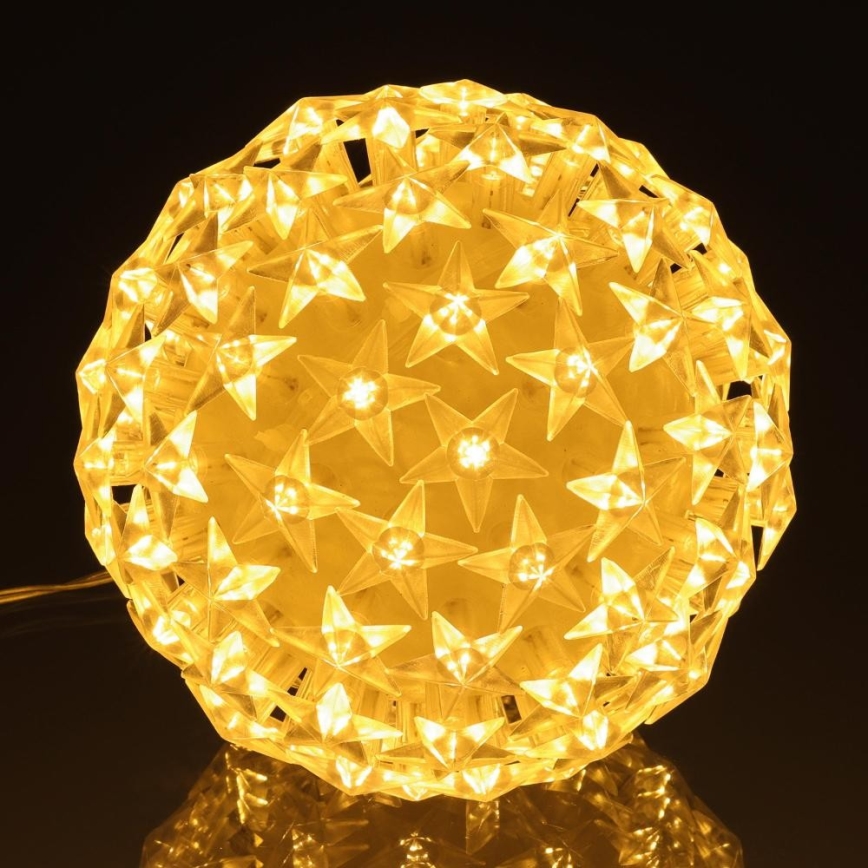LED Vianočná dekorácia LED/230V/teplá biela guľa