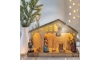 LED Vianočná dekorácia LED/2xAA drevený betlehém