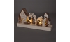 LED Vianočná dekorácia LED/2xAA drevo