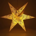 LED Vianočná dekorácia LED/3xAA hviezda zlatá