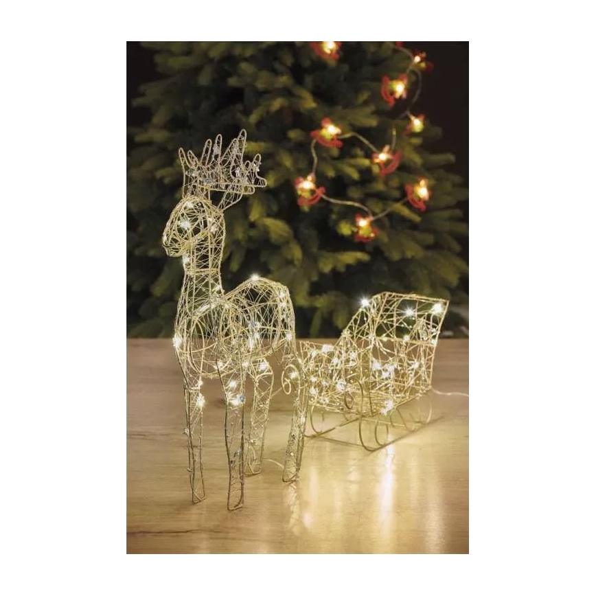 LED Vianočná dekorácia LED/3xAA teplá biela