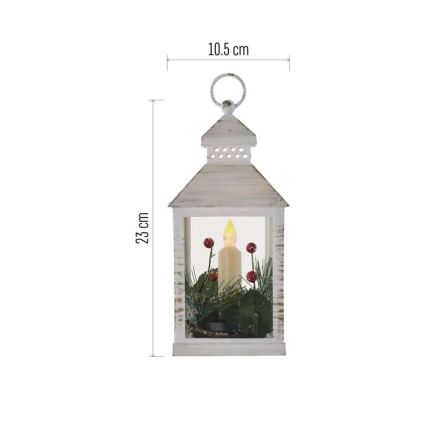 LED Vianočná dekorácia LED/3xAAA lucerna