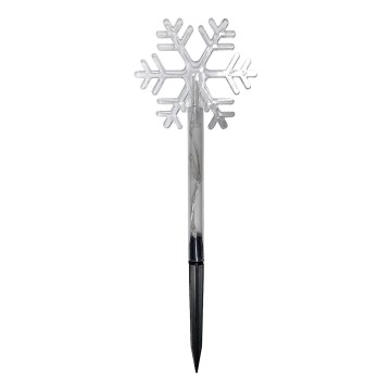 LED vianočná exteriérová dekorácia 3xLED/2xAA IP44 teplá biela vločka