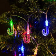 LED Vianočná reťaz 20xLED 2,25m multicolor palička