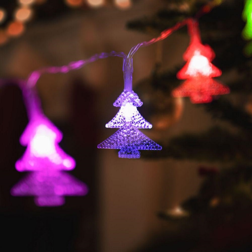 LED Vianočná reťaz 20xLED/3xAA 2,3m multicolor