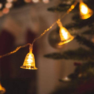 LED Vianočná reťaz 20xLED/3xAA 2,3m teplá biela
