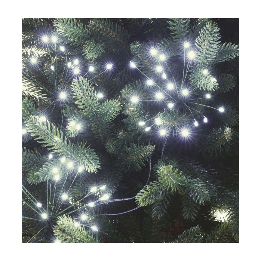 LED Vianočná reťaz 300xLED/8,2m studená biela