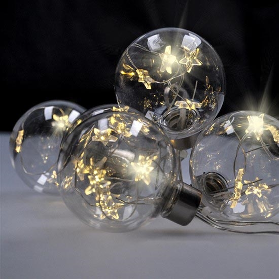 LED Vianočná reťaz 30xLED/3xAA 2,5m teplá biela