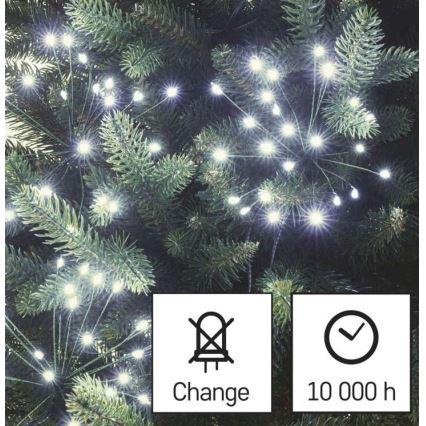 LED Vianočná reťaz 450xLED/11m studená biela
