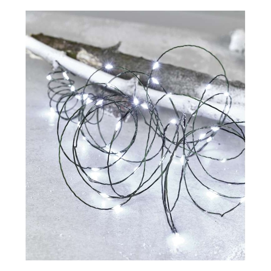 LED Vianočná vonkajšia reťaz 150xLED/20m IP44 studená biela