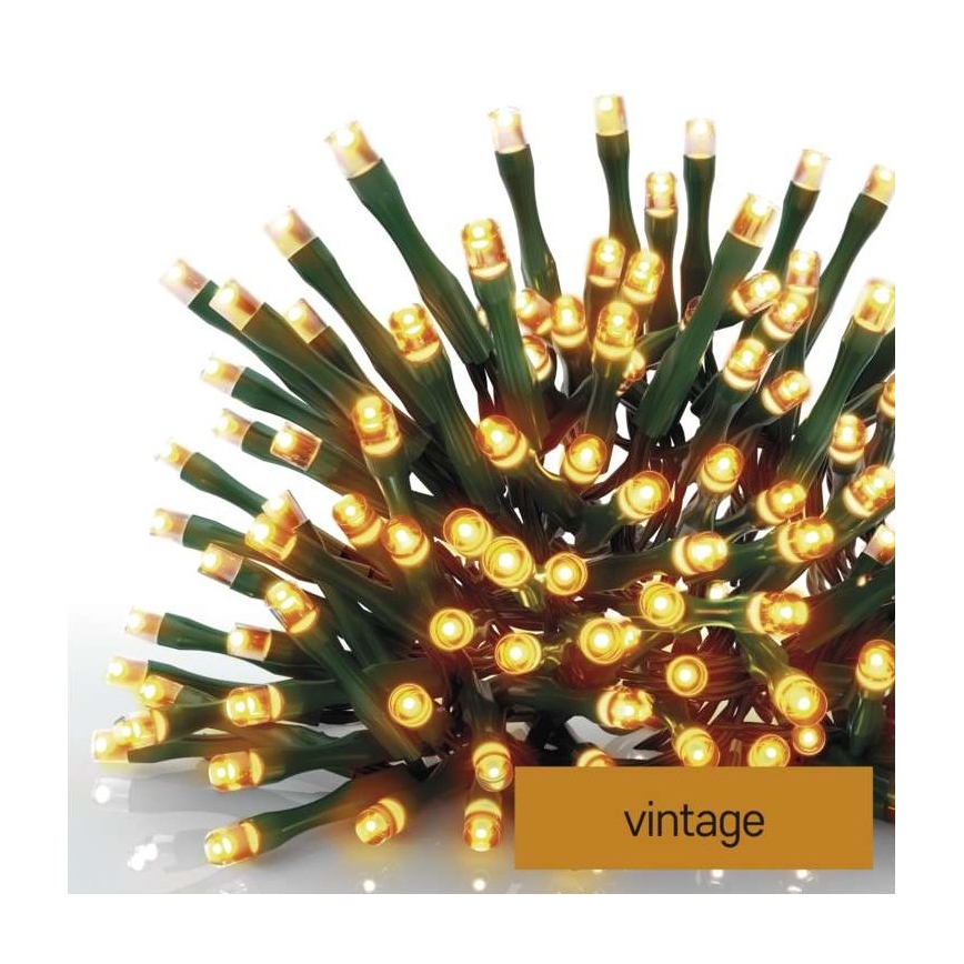LED Vianočná vonkajšia reťaz 180xLED/23m IP44 vintage