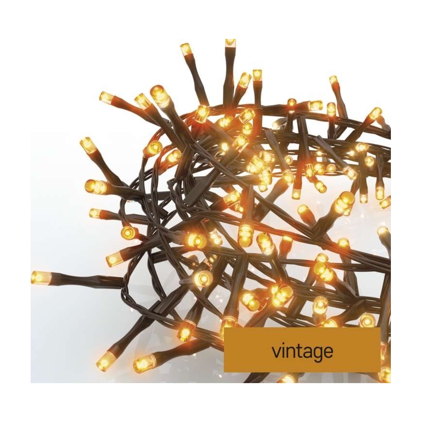 LED Vianočná vonkajšia reťaz 300xLED/11m IP44 vintage