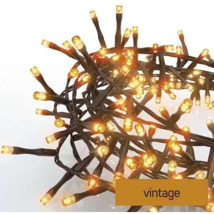 LED Vianočná vonkajšia reťaz 400xLED/13m IP44 vintage