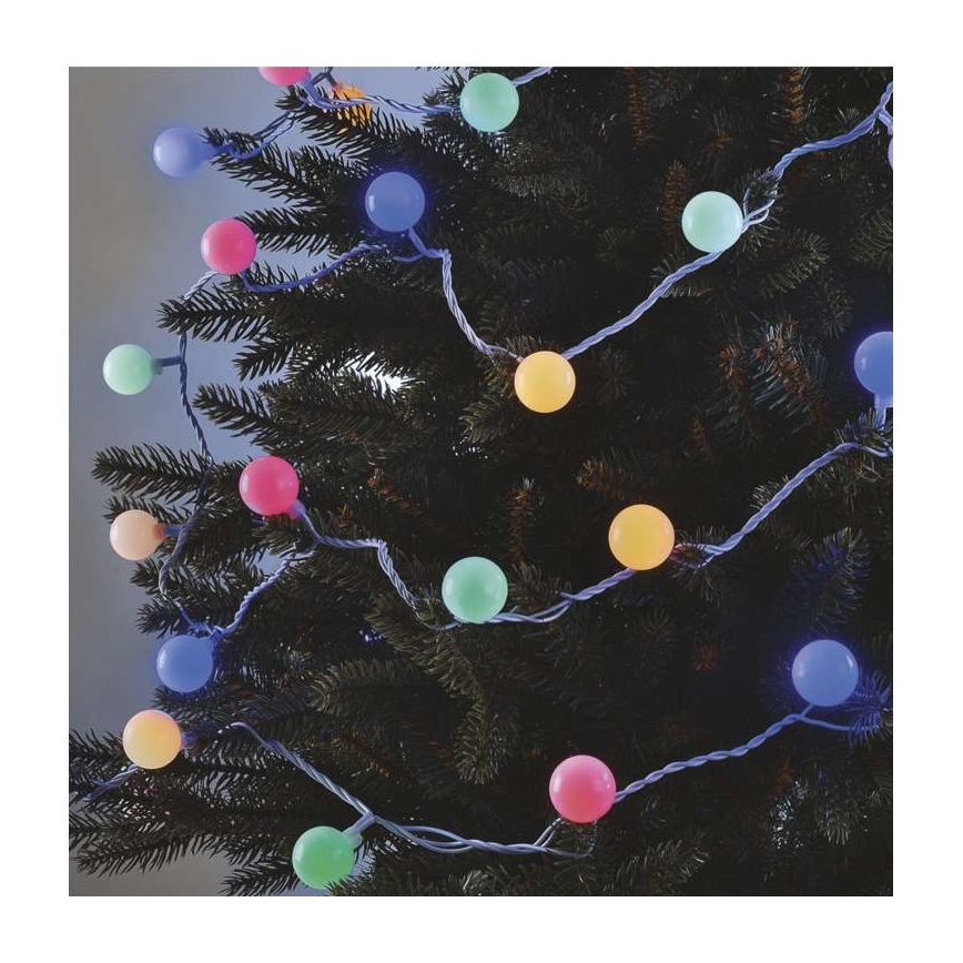 LED Vianočná vonkajšia reťaz 40xLED/9m IP44 multicolor