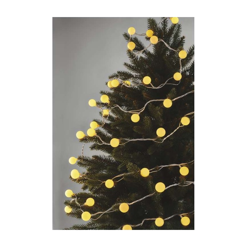 LED Vianočná vonkajšia reťaz 40xLED/9m IP44 teplá biela