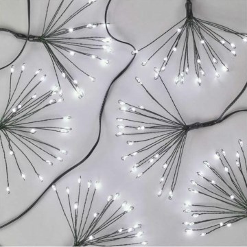 LED Vianočný reťaz 150xLED/5,35m studená biela