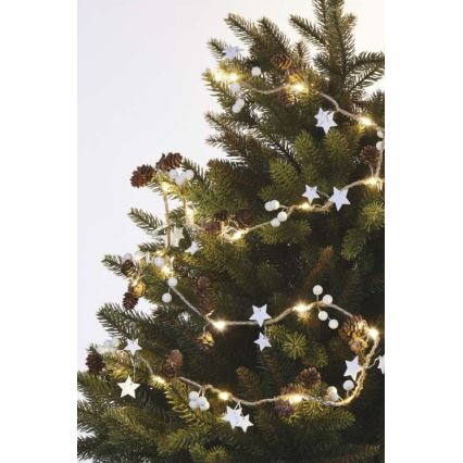 LED Vianočný reťaz 20xLED/2xAA 2m