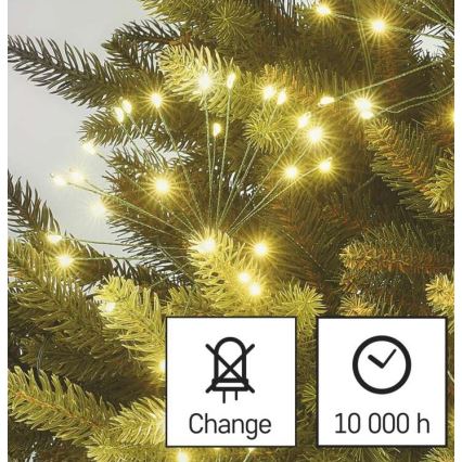 LED vianočný reťaz 300xLED 5,2+3 m teplá biela
