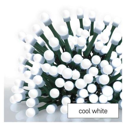 LED Vianočný reťaz 300xLED/8 funkcií 35m studená biela