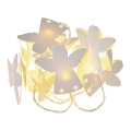LED Vianočný reťaz CHAIN 10xLED/2xAA 1,65m teplá biela