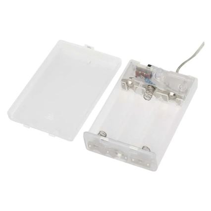 LED vianočný reťazec 40×LED/3×AA 1,5 m teplá biela