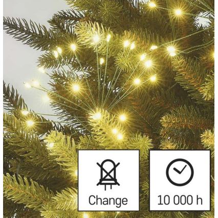 LED Vianočný reťazec 450xLED/11m teplá biela