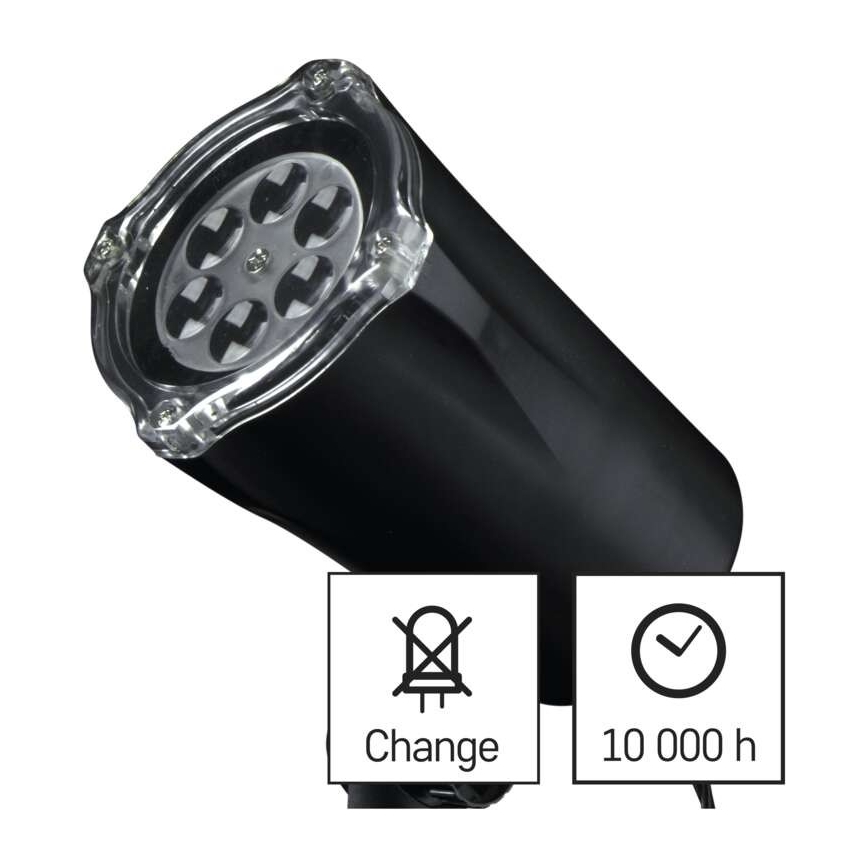LED Vianočný vonkajší projektor LED/3,6W/230V IP44 biela