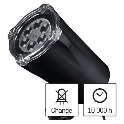 LED vianočný vonkajší projektor LED/3,6W/230V IP44 studená biela