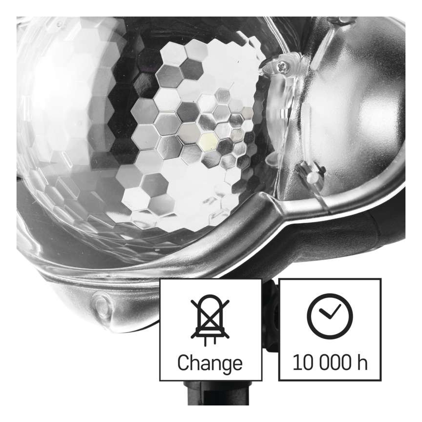 LED Vianočný vonkajší projektor LED/4W/230V IP44 biela
