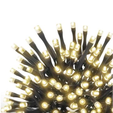LED vianočný vonkajší reťaz 100xLED/15m IP44 teplá biela