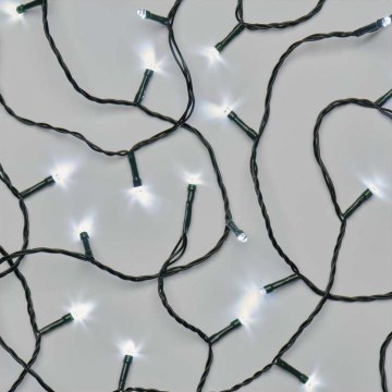 LED Vianočný vonkajší reťaz 120xLED/17m IP44 studená biela