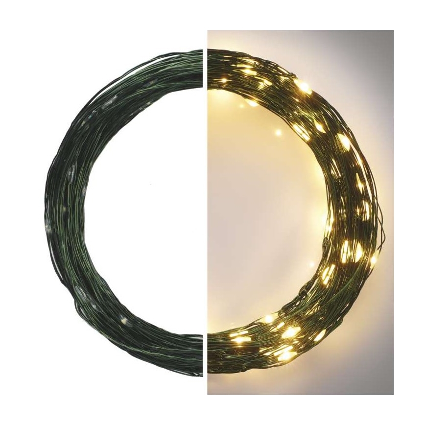 LED Vianočný vonkajší reťaz 150xLED/20m IP44 teplá biela