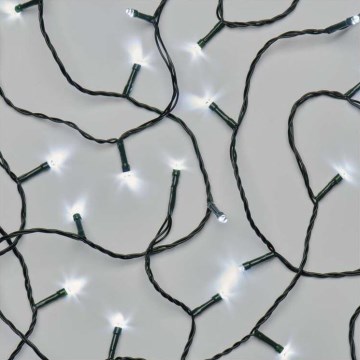 LED vianočný vonkajší reťaz 180xLED/8 režimov 23m IP44 studená biela