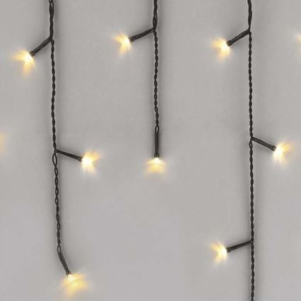 LED Vianočný vonkajší reťaz 200xLED/8 režimov 8,6m IP44 teplá biela