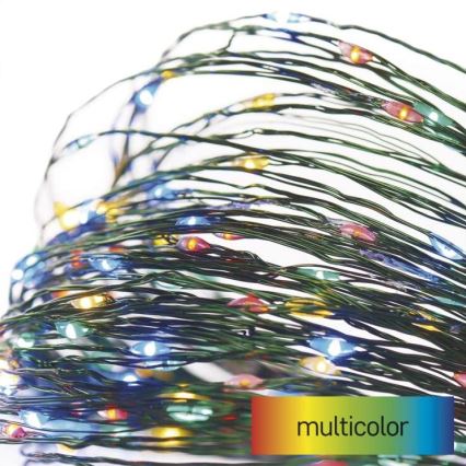 LED Vianočný vonkajší reťaz 75xLED/12,5m IP44 viacfarebný