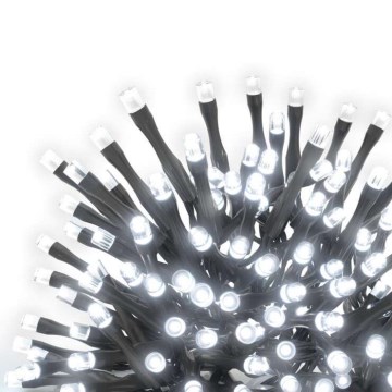 LED vianočný vonkajší svetelný reťazec 100×LED/15 m IP44 studená biela